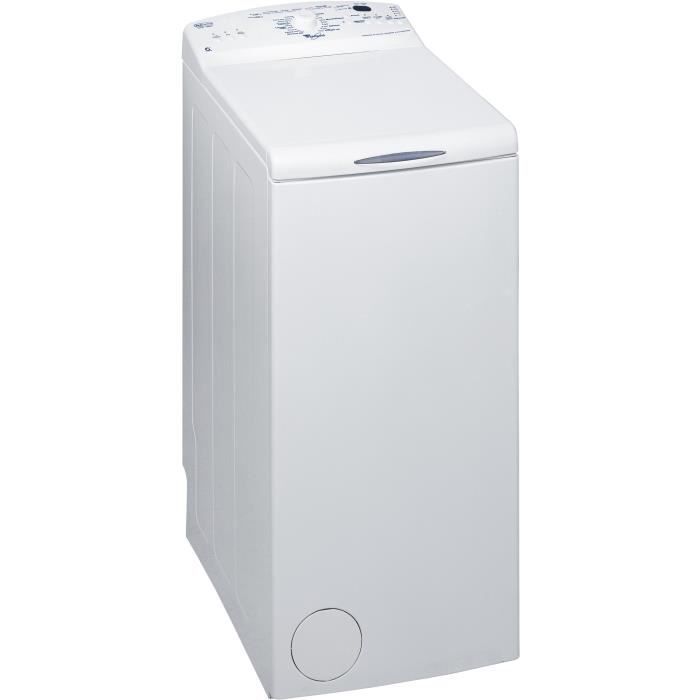 Lave-linge top WHIRLPOOL AWE7650 - 5,5 kg - Classe A+ - 1100 tours/min - Blanc