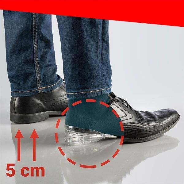PACK SEMELLES CHAUSSURES ÉLÉVATRICES EN SILICONE UNISEXE -  CALES - Jusqu'à 5cm en plus !