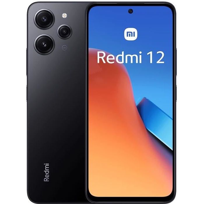 Xiaomi Redmi 12 Smartphone 8+256Go Gris MediaTek Helio G88 Écran DotDisplay 6,79" FHD+ Triple Caméra 50MP Batterie 5000mAh
