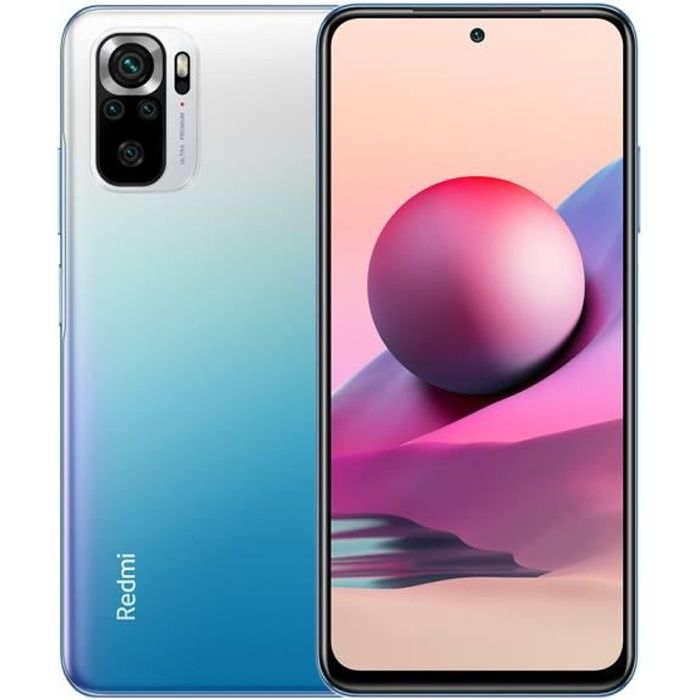 Xiaomi Redmi Note 10S 6Go Ram 128Go Bleu Océan AMOLED 6,43” 64 MP Helio G95 5000mAh