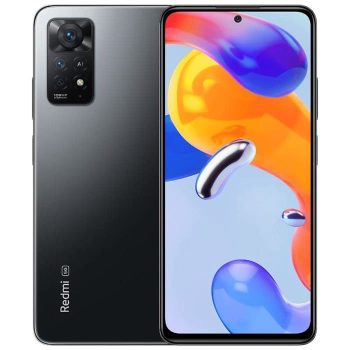 Redmi Note 11 Pro 8+128Go Téléphone Gris 108MP Quatre Caméras Écran AMOLED DotDisplay FHD+ 6.67" Batterie 5000mAh Charge Turbo 67W