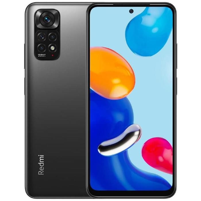 Xiaomi Redmi Note 11S Smartphone 6Go 128Go Écran 6.43" 90Hz FHD+ Amoled Dotdisplay MediaTek Helio G96 Caméra 108MP Pro 5000mAh  Gris