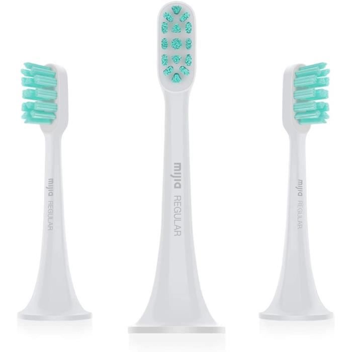 Têtes de brosse à dent XIAOMI - Lot de 3 - Technologie de flocage haute densité - Poils souples de haute qualité