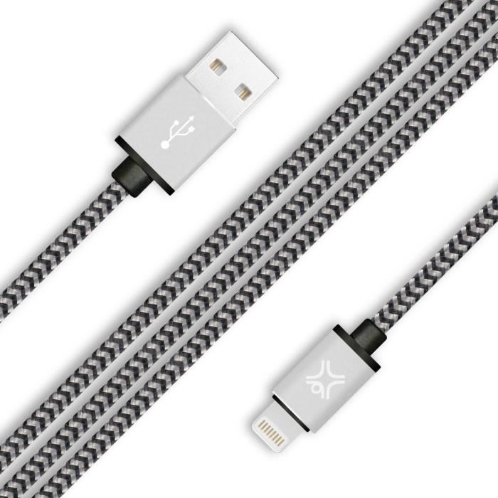 Xtreme Mac Câble MFI Ligthning Mac Argent 1,2m