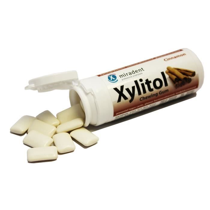 Xylitol Chewing-gum by Miradent Cannelle 30g - 30 pièces: Hygiène et Soins du corps