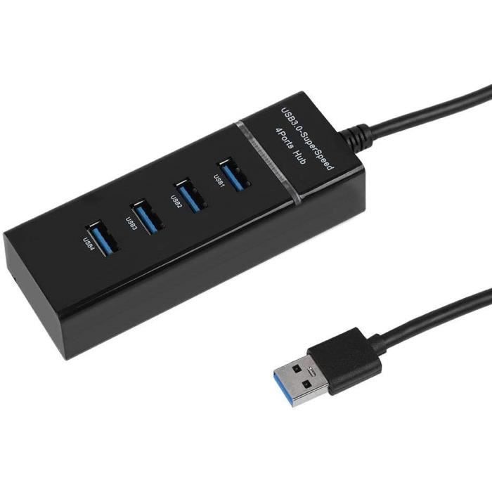 Hub USB 3. 0 à 4 Ports Hub , Hub de Données 4 Ports USB 3. 0 pour Ordinateur Portable Pc