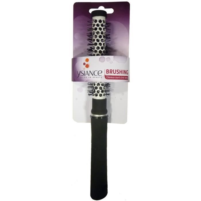 YSIANCE Brosse de brushing pour cheveux courts à mi-long - Céramique - Petit modèle