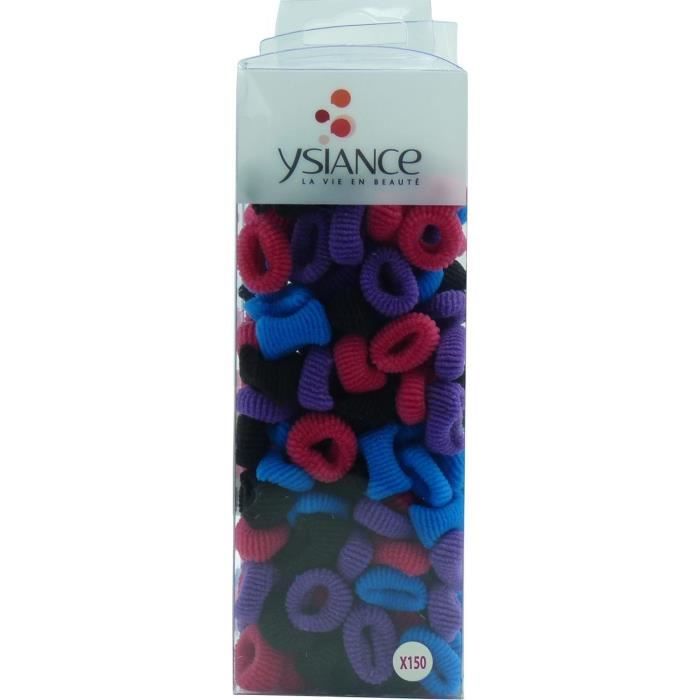 YSIANCE Pack de 150 Elastiques pour Cheveux - Mousse multicolores