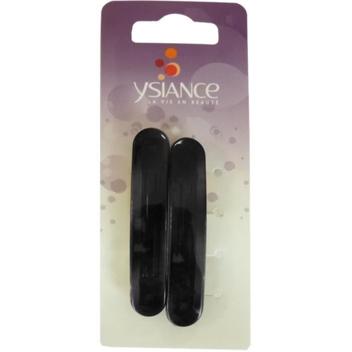 YSIANCE Lot de 2 Barrettes cheveux - Petit modèle - Noir
