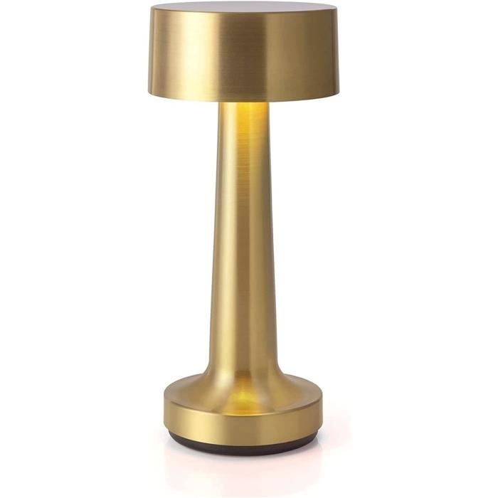 Lampe de table - YSTP - Moderne - Doré - Rechargeable USB - 3 niveaux de luminosité