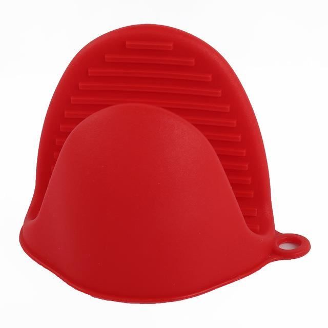 GANT DE CUISINE,1Pcs Red--Gants de four à micro ondes en Silicone épais, 1-2 pièces, poignées antidérapantes, pince à bol, gants rés