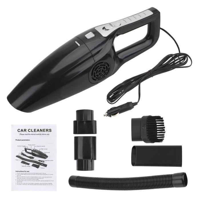 Aspirateur à main - Black - Mini aspirateur puissant - Sec et humide - 12V - 120W