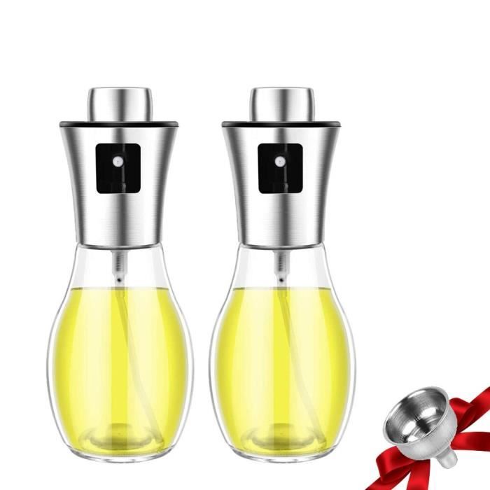 200ml 2pcs- -Vaporisateur d'huile de cuisine,bouteille en verre pour la cuisson,salade de cuisson BBQ,Spray d'assaisonnement,o