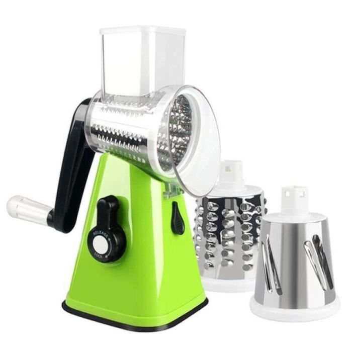 GL21615-Coupe tambour multifonction 3 en 1. râpe rotative. robot alimentaire pour carottes. fromage. légumes. outil de cuisine
