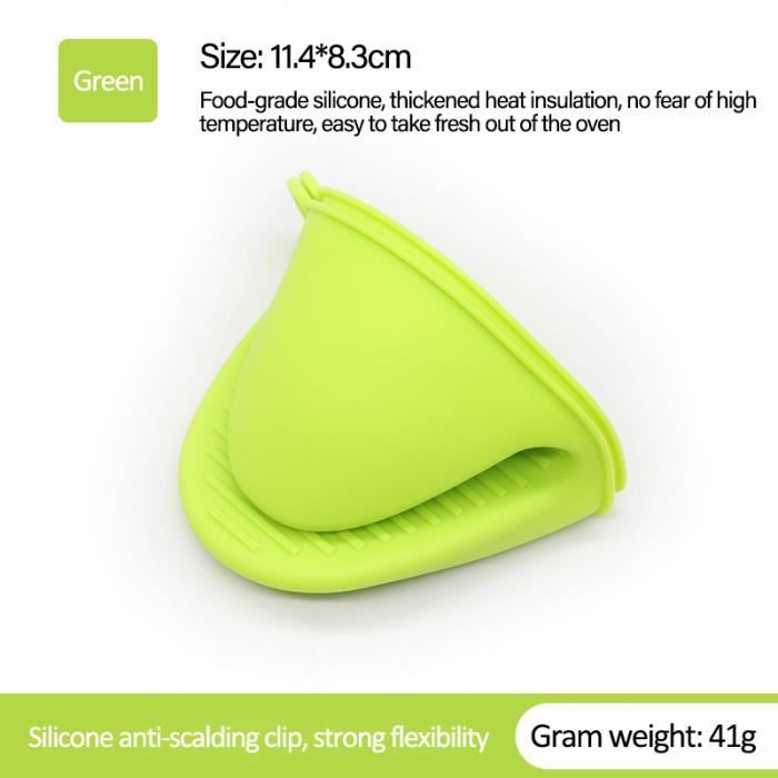 DESSOUS DE BOUTEILLE ,1PC-Green--Gants de four Anti brûlure en Silicone, 1 pièce, mitaines de four, manique de cuisine BBQ plateau à