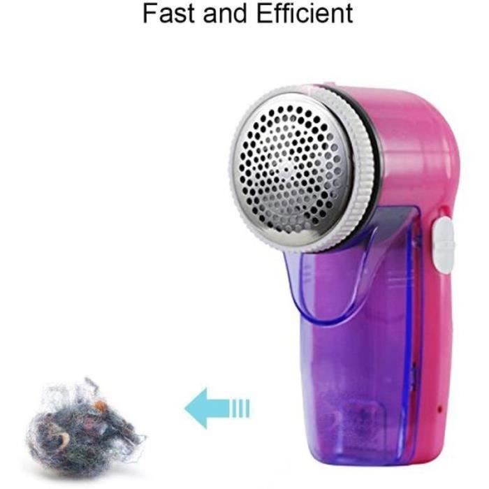 QF12644-Rasoir Electrique Anti-bouloche-anti-peluche Rasoir Rechargeable pour Tissu Vêtements Tapis,etc. Rose