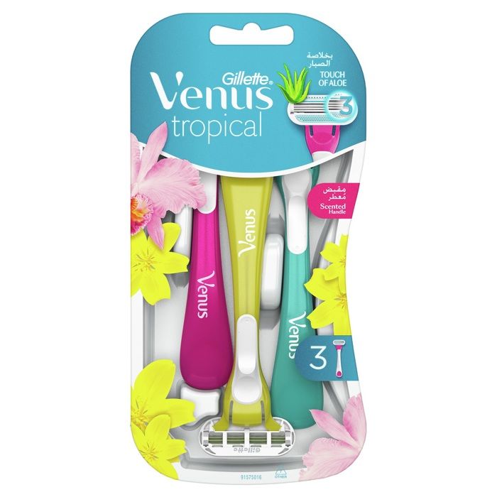Venus Rasoir Jetable Tropical 3 Lames - 3 unités