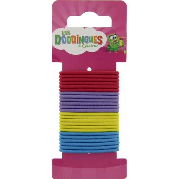 Lot de 24 Elastiques Fin pour les cheveux - Petit modèle