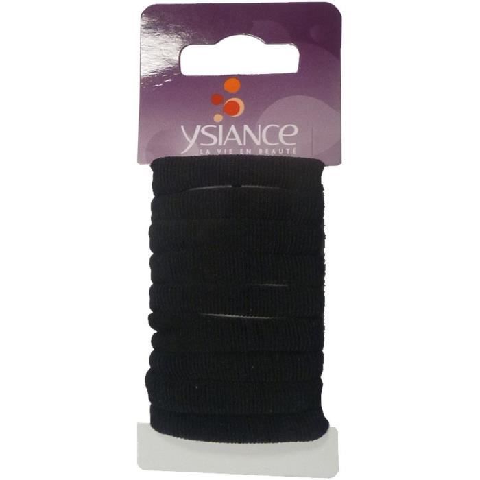 YSIANCE Lot de 9 Elastiques cheveux Pony Pl - Noir