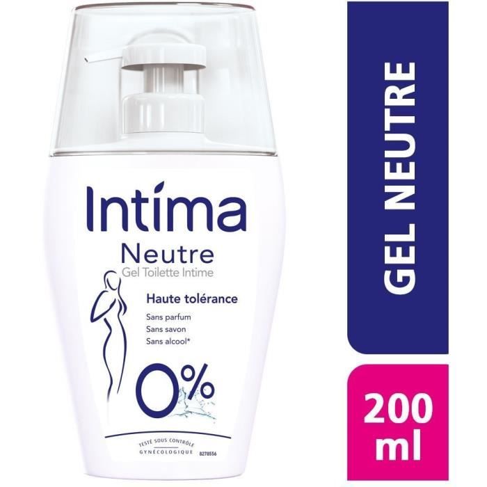 INTIMA Gel Toilette Intime Neutre Flacon Pompe 200 ml