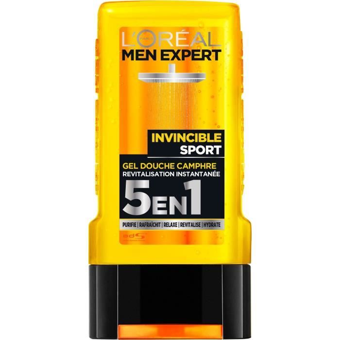 Gel Douche 5-en-1 Men Expert L'OREAL Invincible Sport - 300 ml