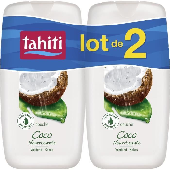 TAHITI Lot de 2 gels douche Coco Nourrissante - 2 x 250 ml
