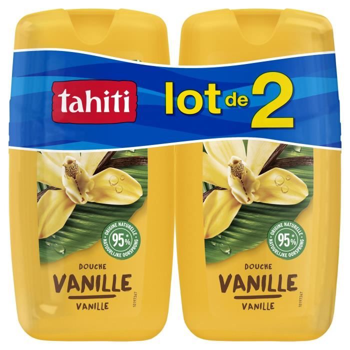 TAHITI Lot de 2 gels douche Vanille Gourmande - 2 x 250 ml