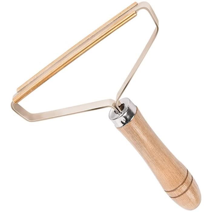 Brosse anti-peluches - Haute qualité - Portable - Réutilisable - Lames en cuivre - Durable