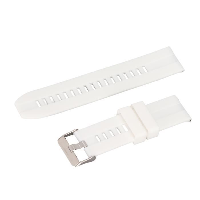 accessoire de bracelet de montre Bracelet de montre 22mm, accessoire universel en Silicone à dégagement gps pack Bleu Blanc