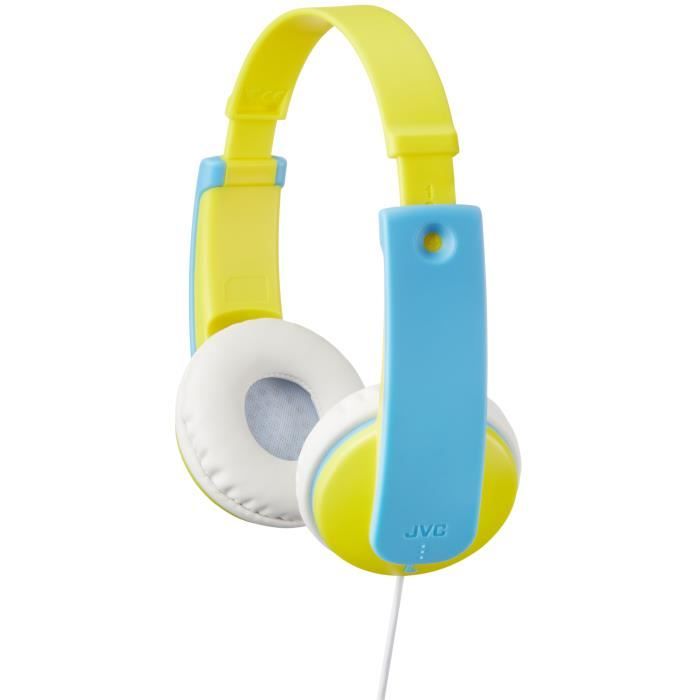 JVC HA KD7  Y - Casque enfant jaune et bleu